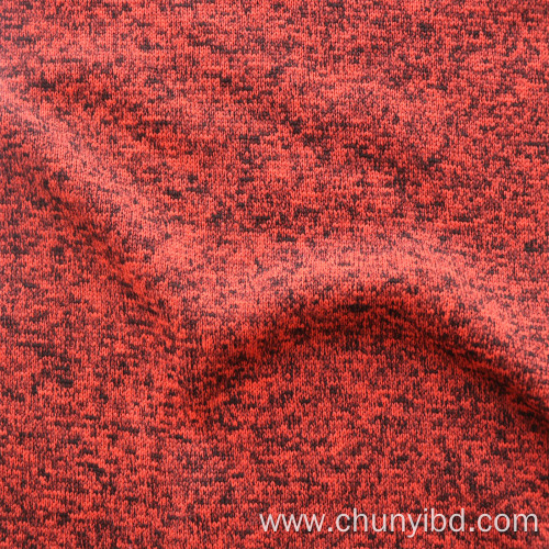 Customized color 100% polyester weft knitted fleece fabric for warm-keeping garments